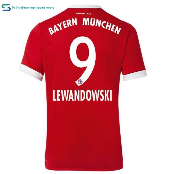 Camiseta Bayern Munich 1ª Lewandowski 2017/18